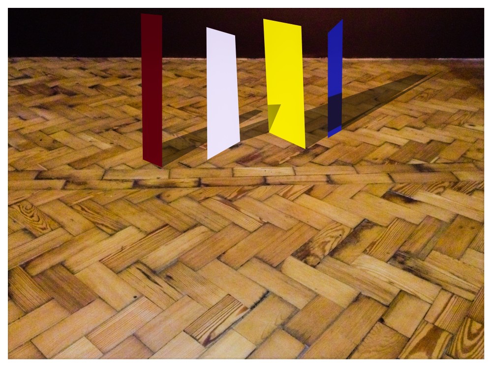 Behind You (ongoing2014)photos of fictional objects placed opposite the empty space they were taken
