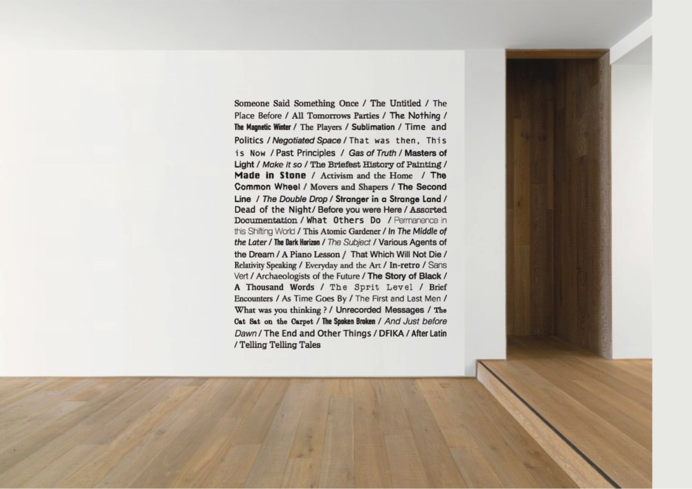 53 terrible titles for exhibitions 2004 to 2013